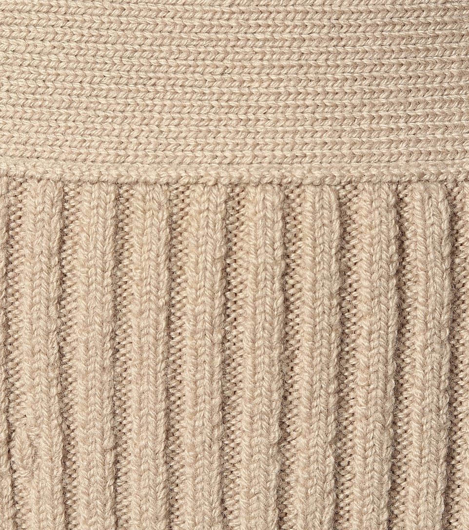 Wool-blend midi skirt - 5