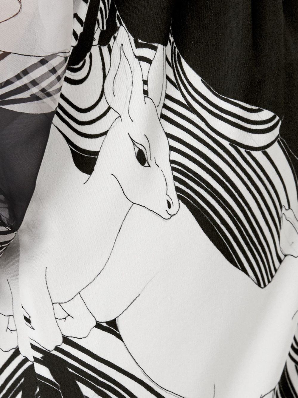 abstract deer print skirt - 9