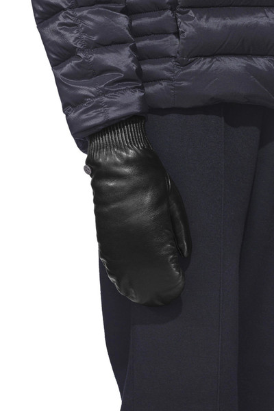 Canada Goose LEATHER RIB LUXE MITTS outlook