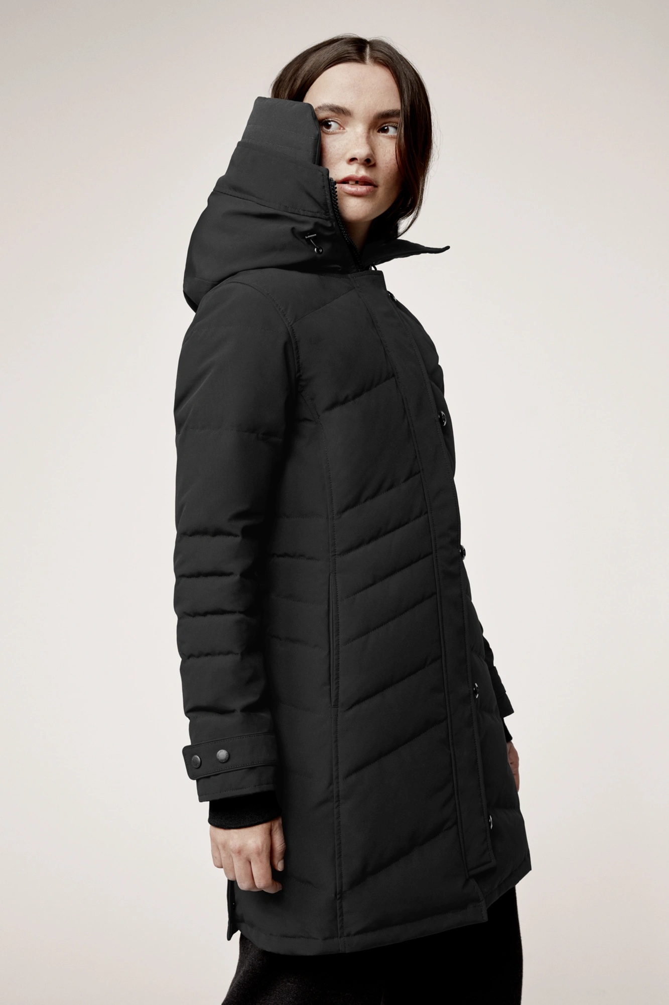 LORETTE PARKA WITH HOOD TRIM - 3