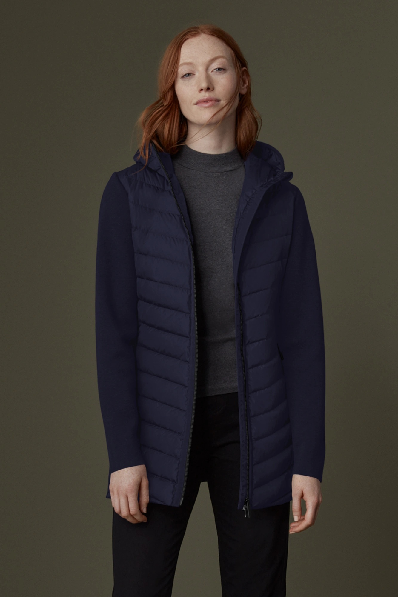 HYBRIDGE KNIT HOODED JACKET - 3