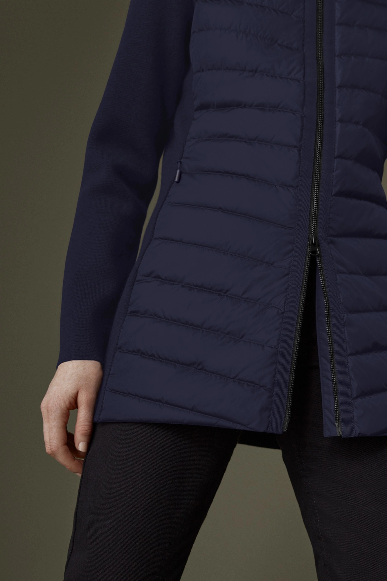 HYBRIDGE KNIT HOODED JACKET - 8