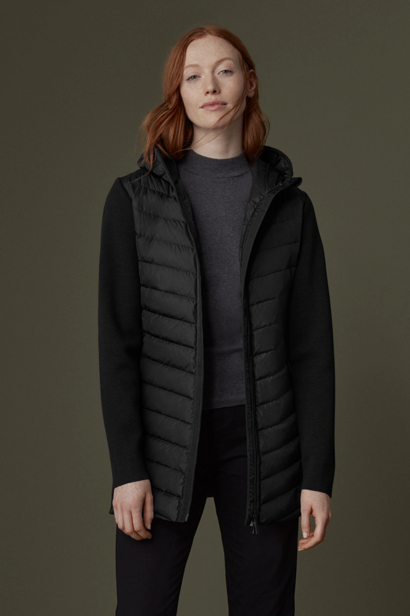 HYBRIDGE KNIT HOODED JACKET - 3