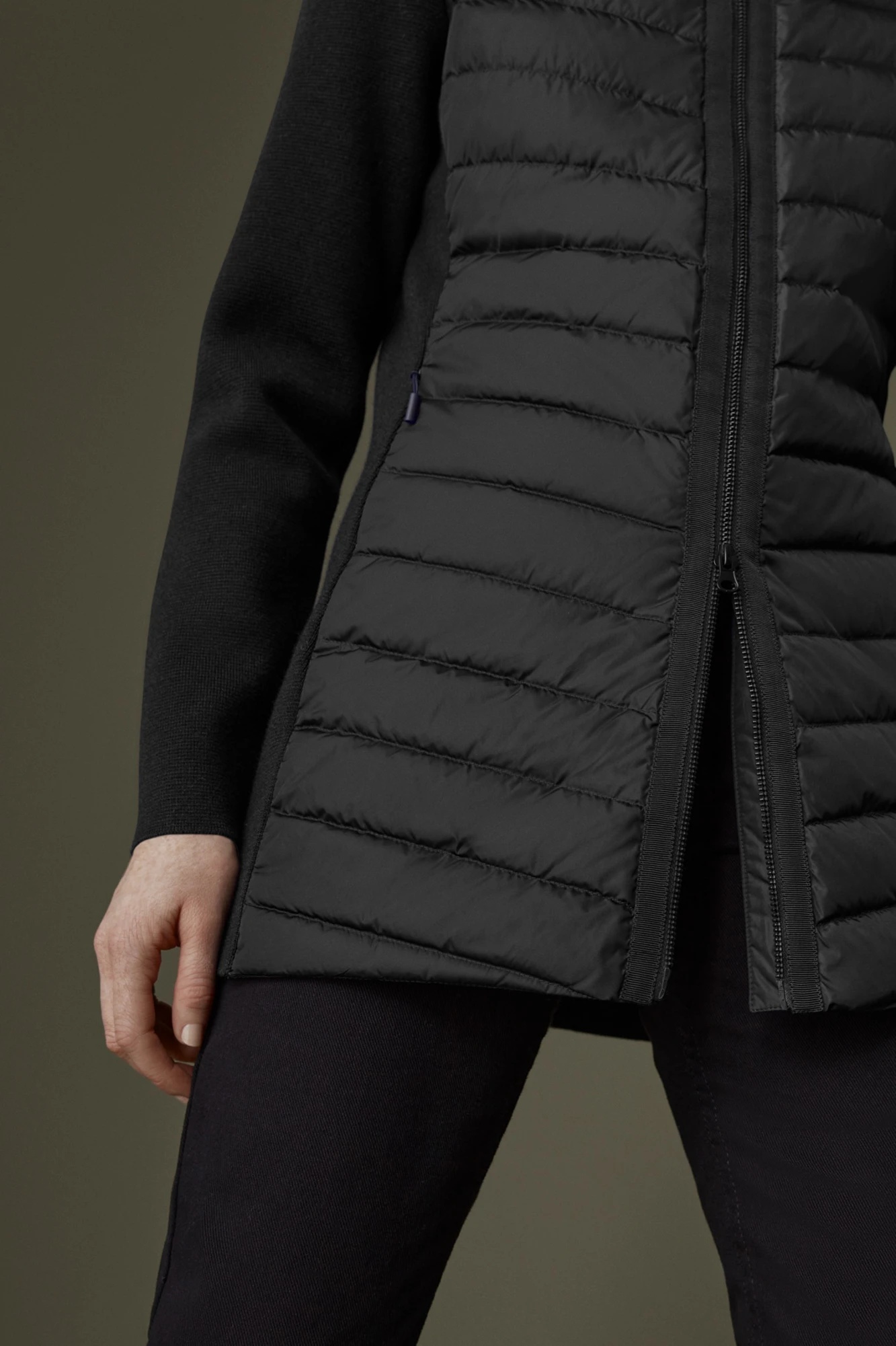 HYBRIDGE KNIT HOODED JACKET - 8