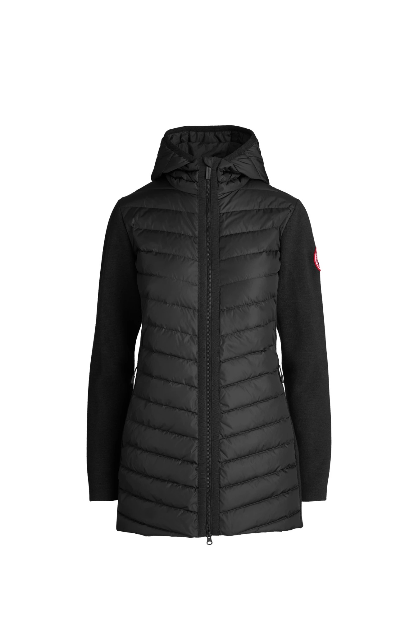 HYBRIDGE KNIT HOODED JACKET - 1