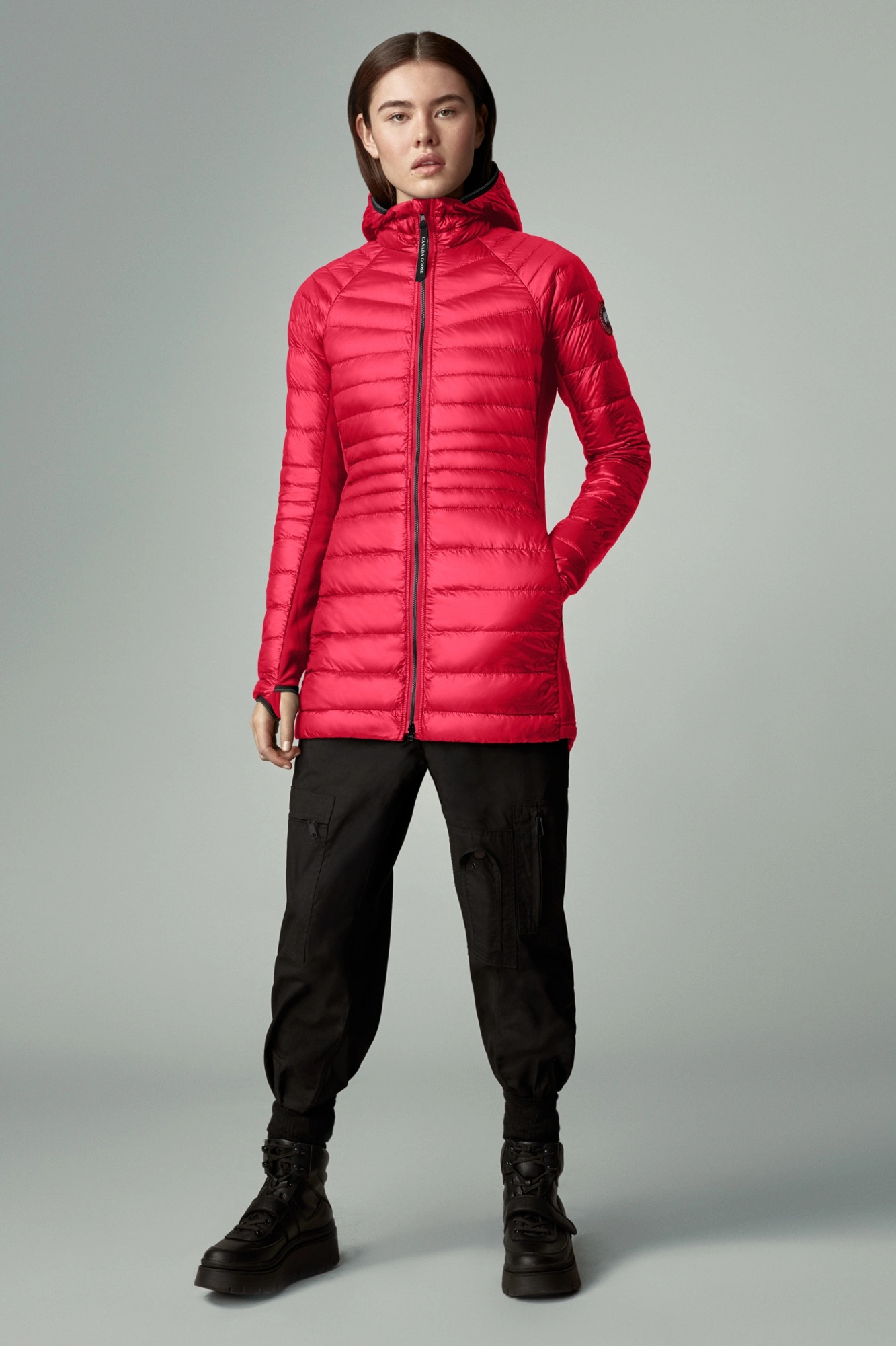 WOMEN’S HYBRIDGE LITE TECH HOODED DOWN COAT - 1