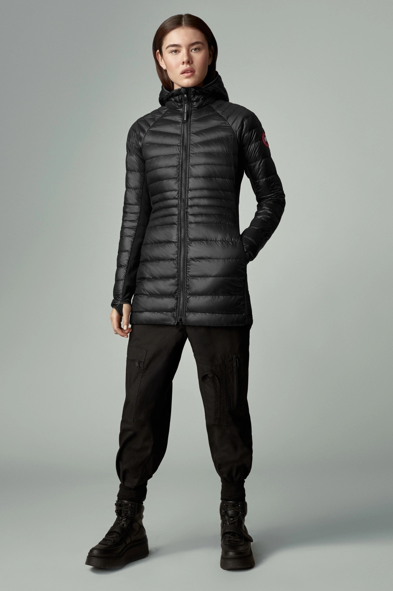 WOMEN’S HYBRIDGE LITE TECH HOODED DOWN COAT - 1