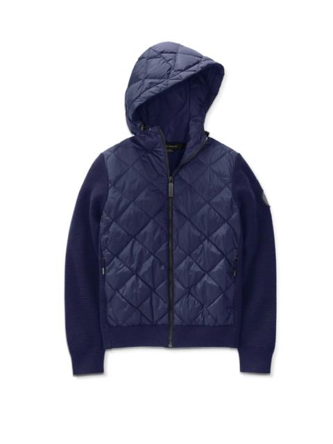 Canada Goose WOMEN'S HYBRIDGE QUILTED KNIT DOWN HOODY BLACK LABEL