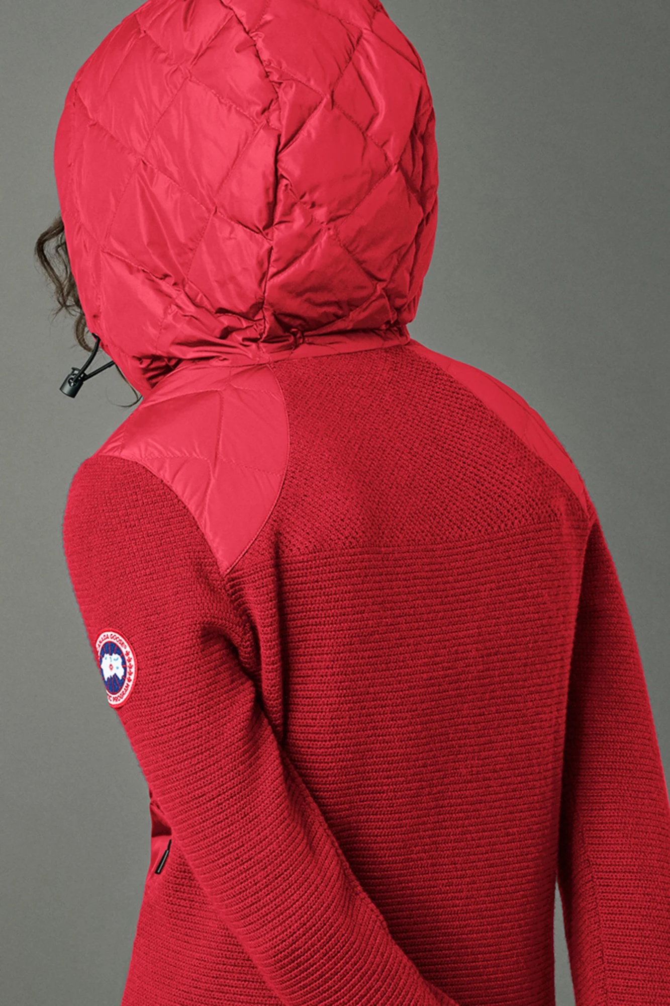 HYBRIDGE QUILTED KNIT HOODY - 5