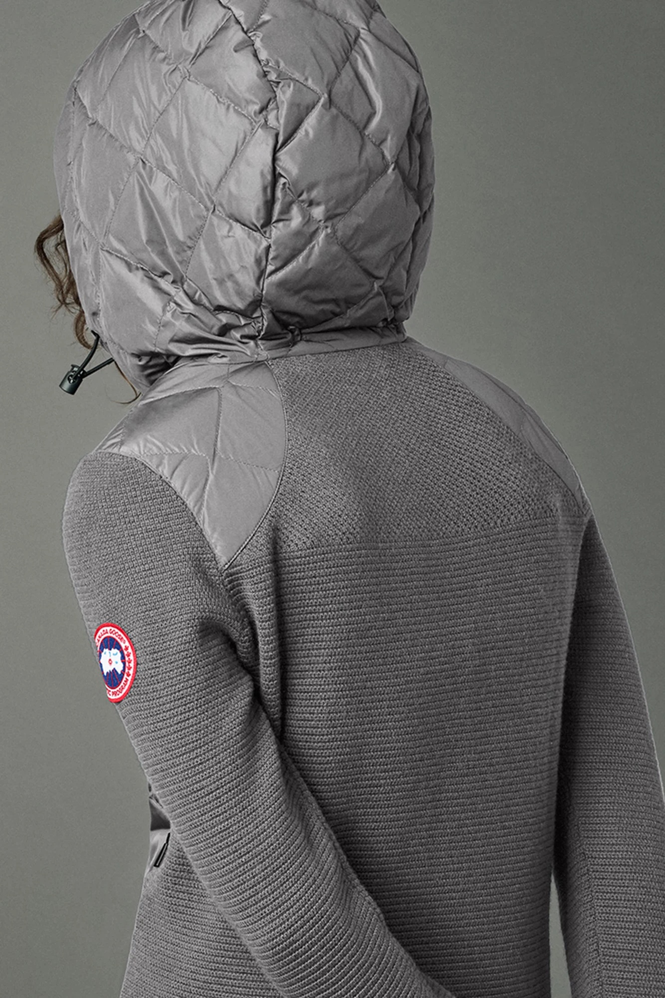 HYBRIDGE QUILTED KNIT HOODY - 5