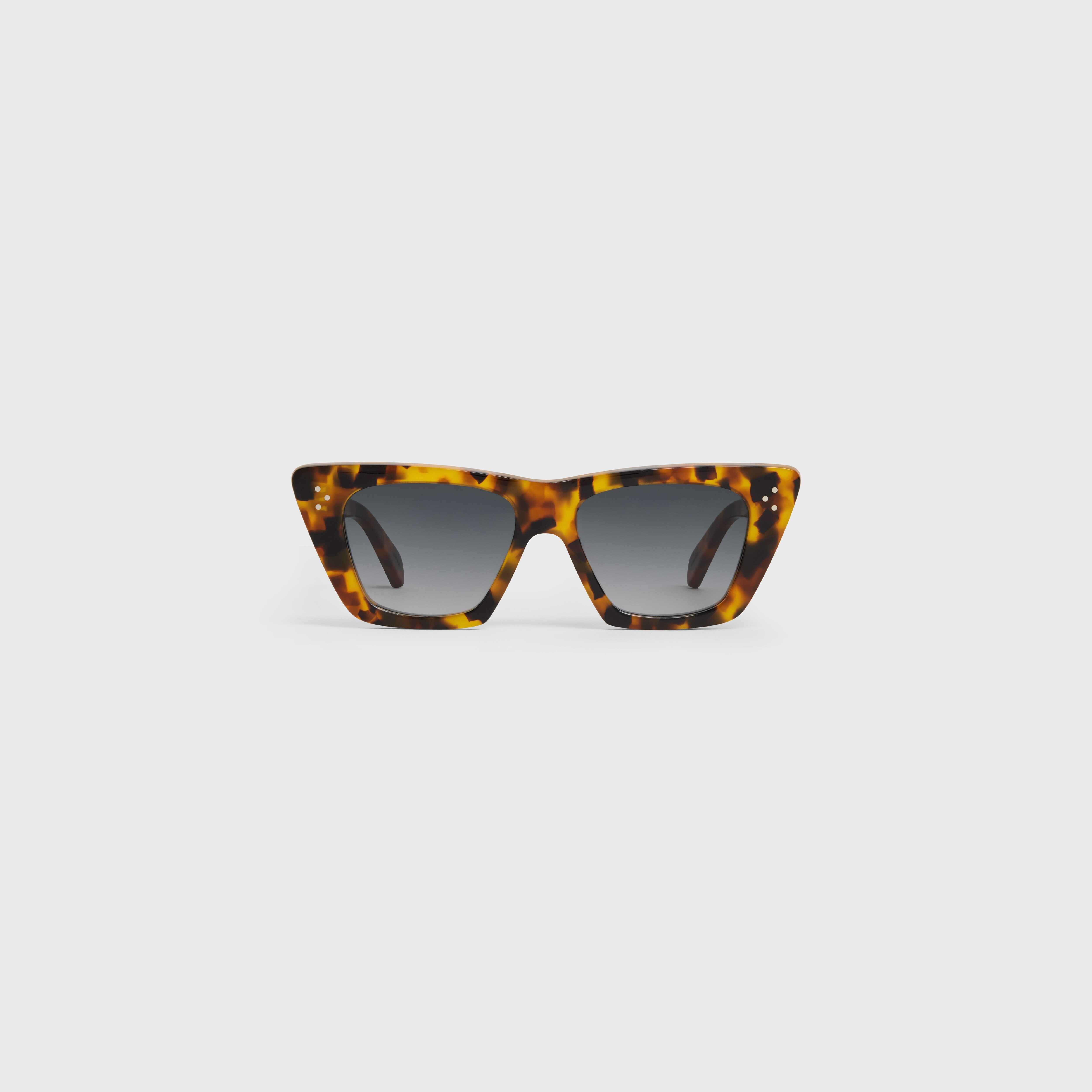 CAT EYE S187 SUNGLASSES IN ACETATE - BLACK