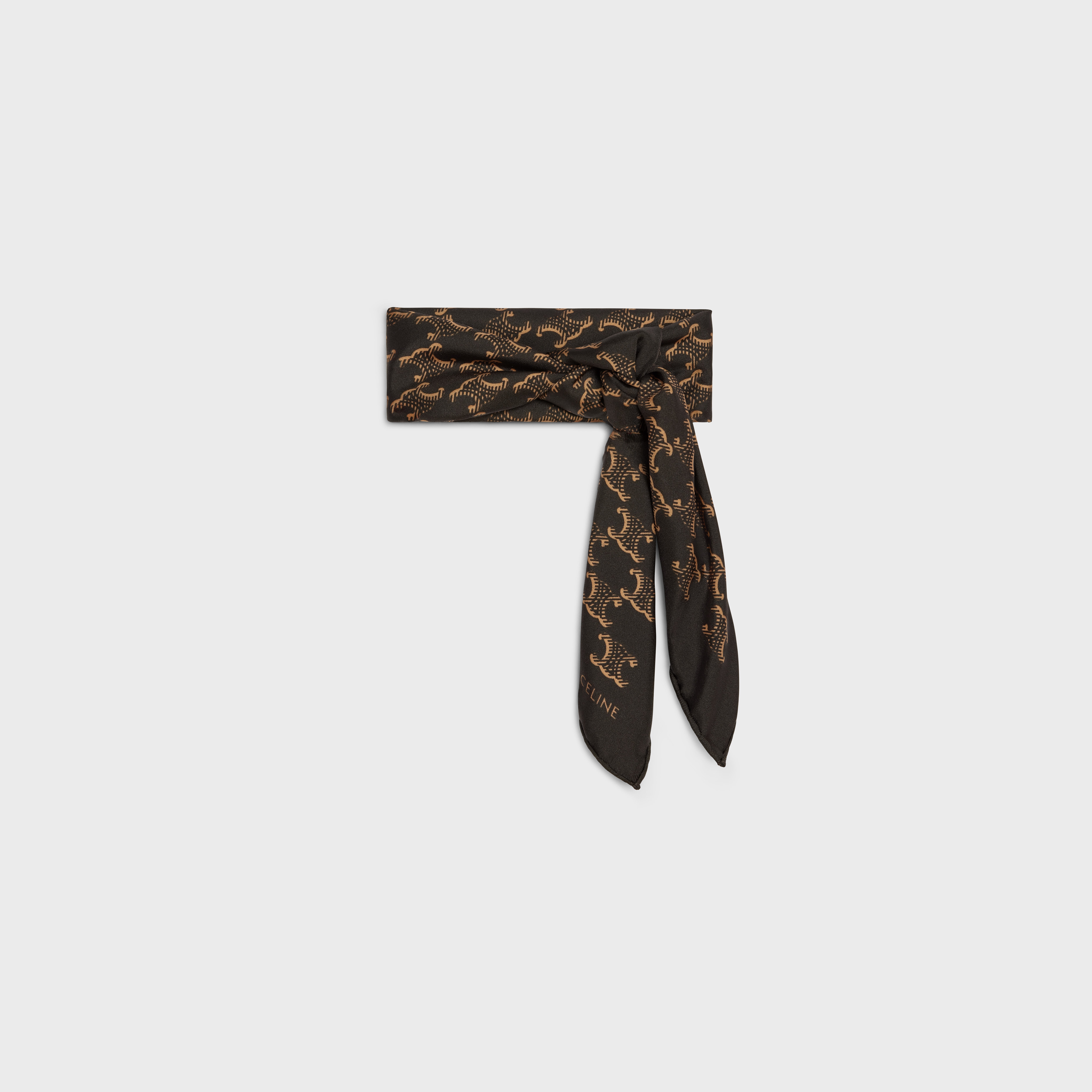BANDANA IN PRINT SILK TWILL - 1