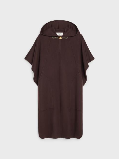 CELINE REVERSIBLE PONCHO IN CASHMERE