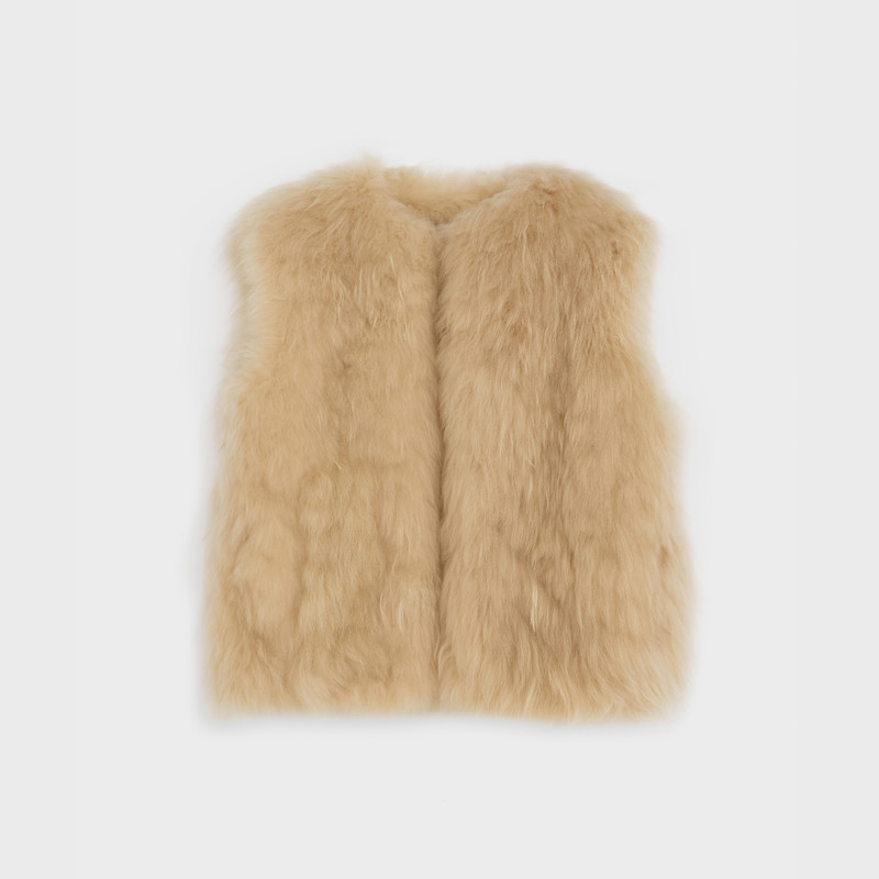 OVERSIZE GILET IN CASHMERE GOAT 1