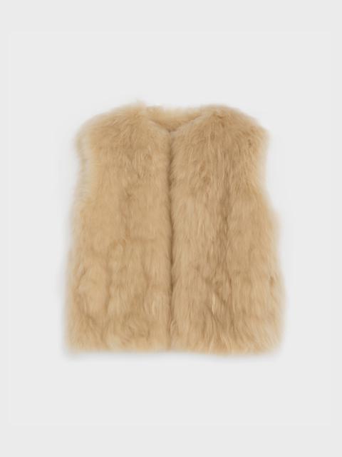 CELINE OVERSIZE GILET IN CASHMERE GOAT