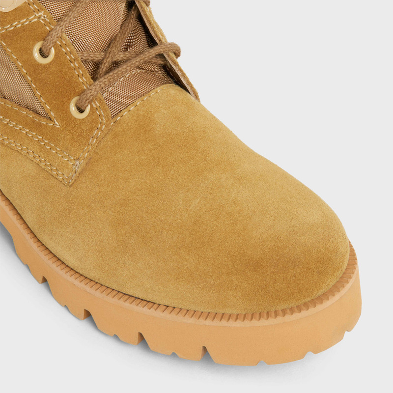 CELINE OUTDOOR LACE UP BOOT in SUEDE CALFSKIN & NYLON 8