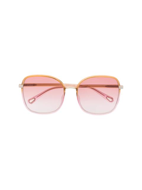 Chloé Franky oversized square-frame sunglasses