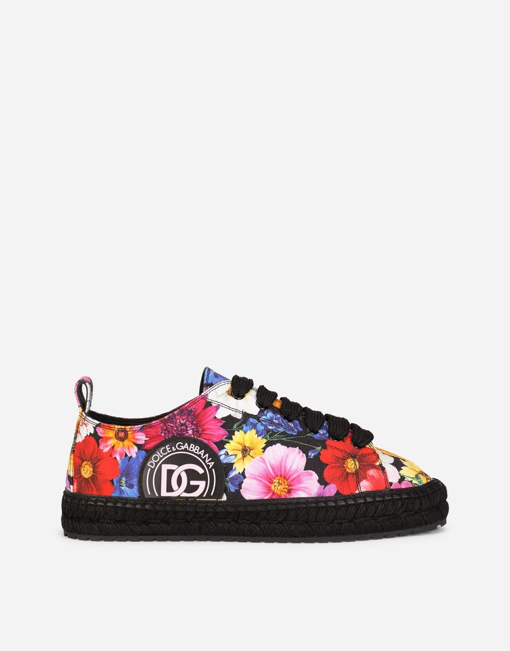 Printed canvas espadrilles - 1