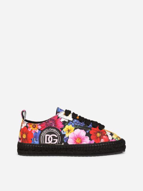 Dolce & Gabbana Printed canvas espadrilles