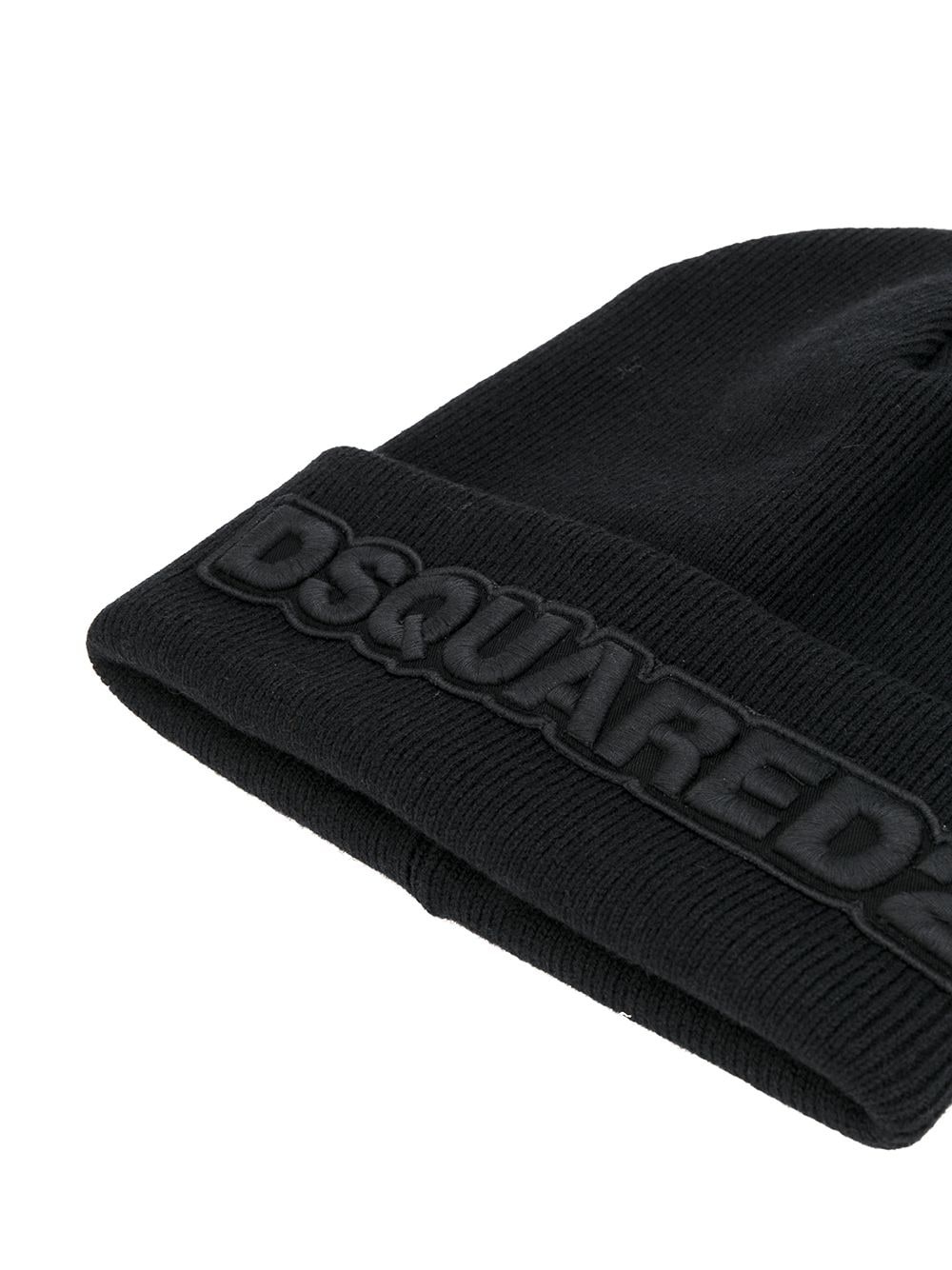 logo embroidered beanie - 3