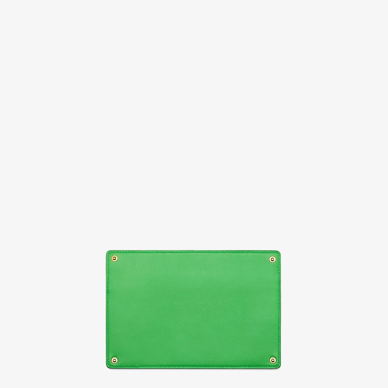 FENDI Accessory pocket in green leather outlook