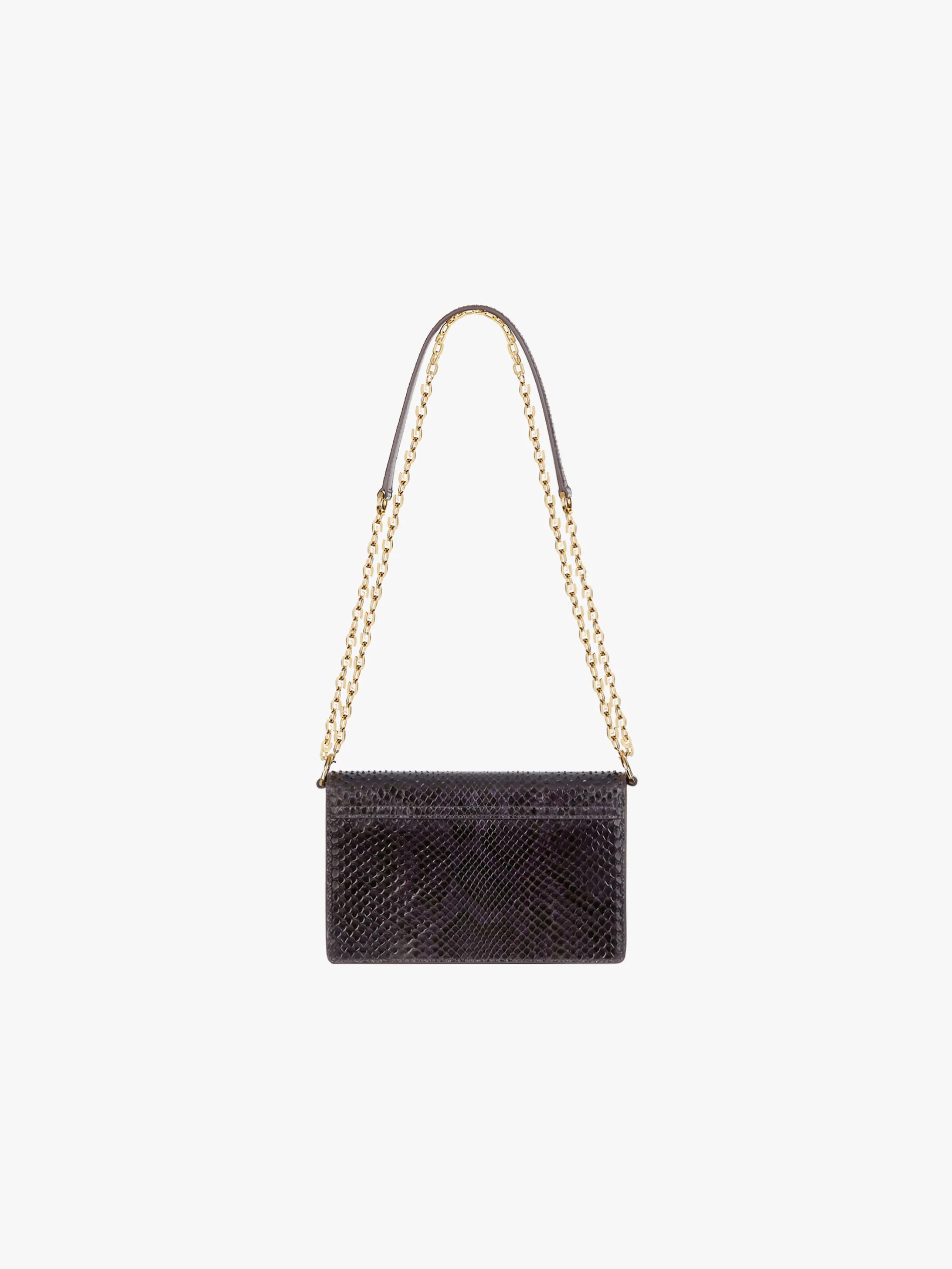 SMALL 4G BAG IN PYTHON WITH CHAIN - 4