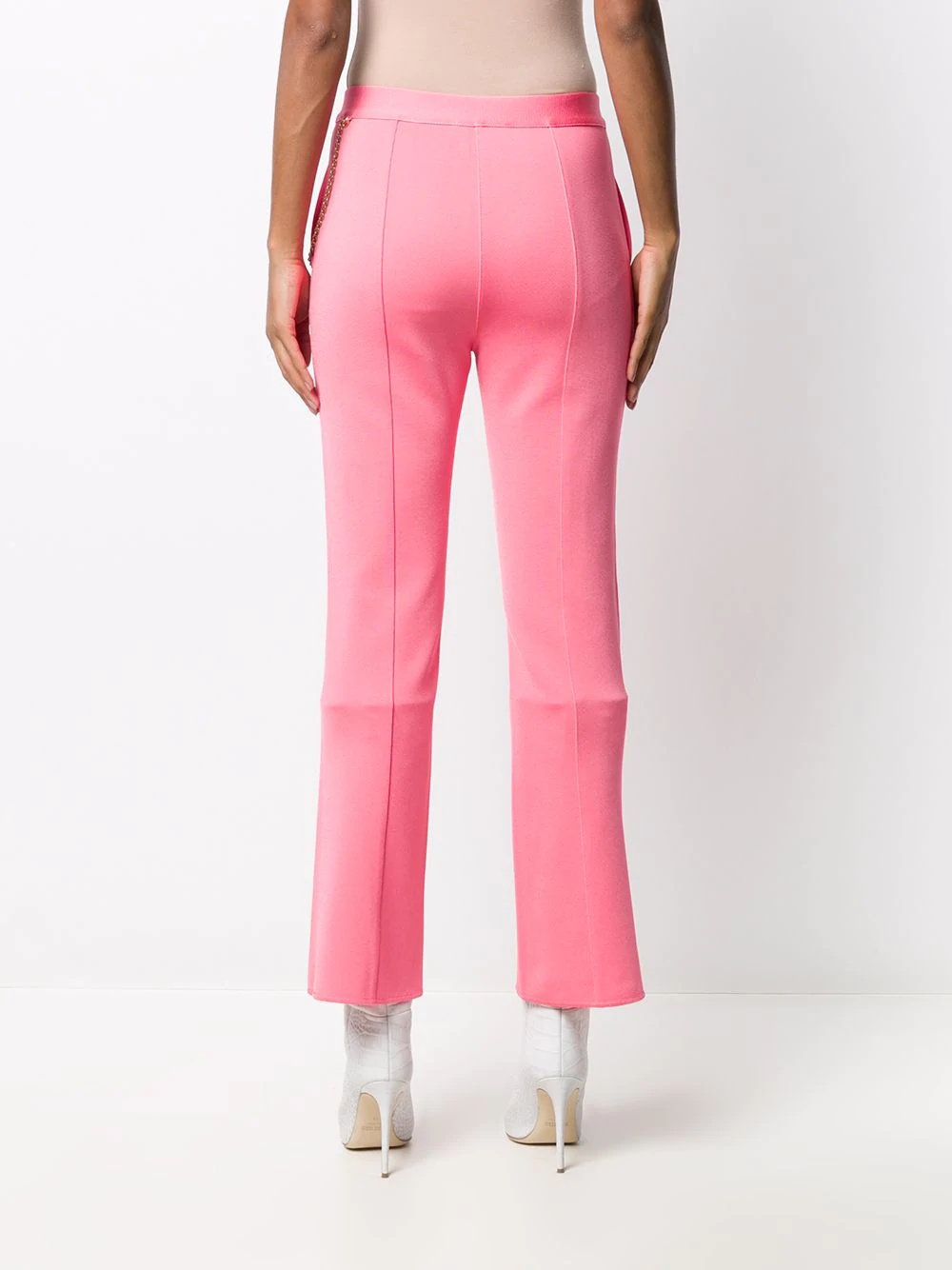 flared cropped trousers - 7