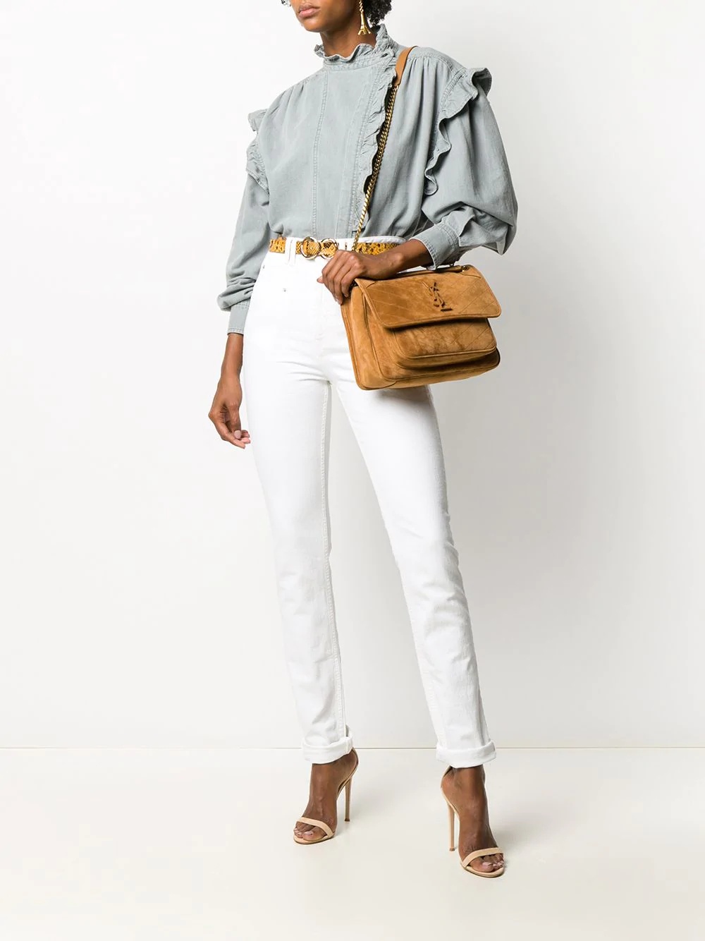 high-waist slim-fit jeans - 3