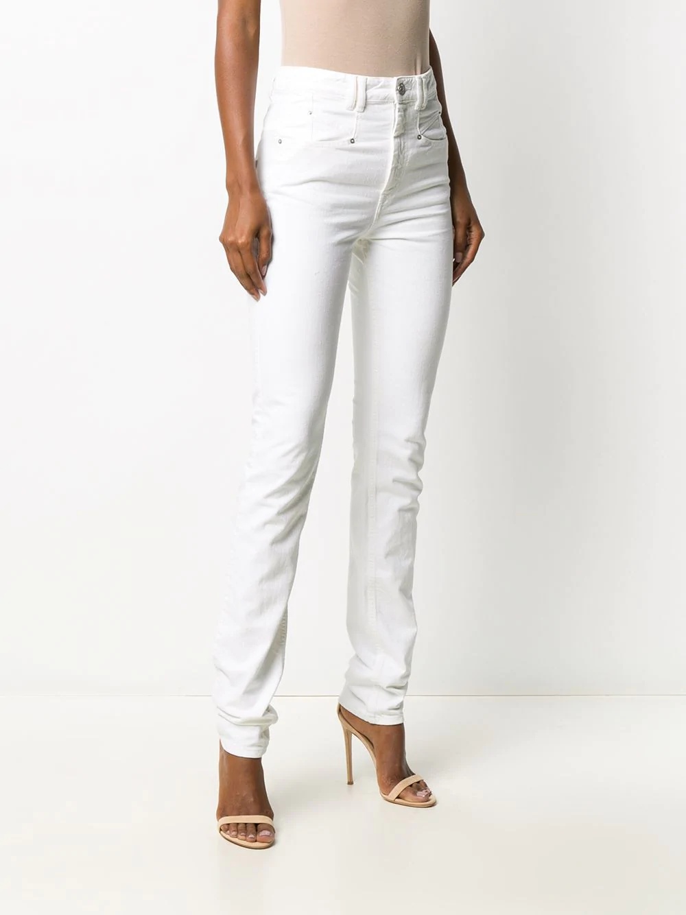 high-waist slim-fit jeans - 5