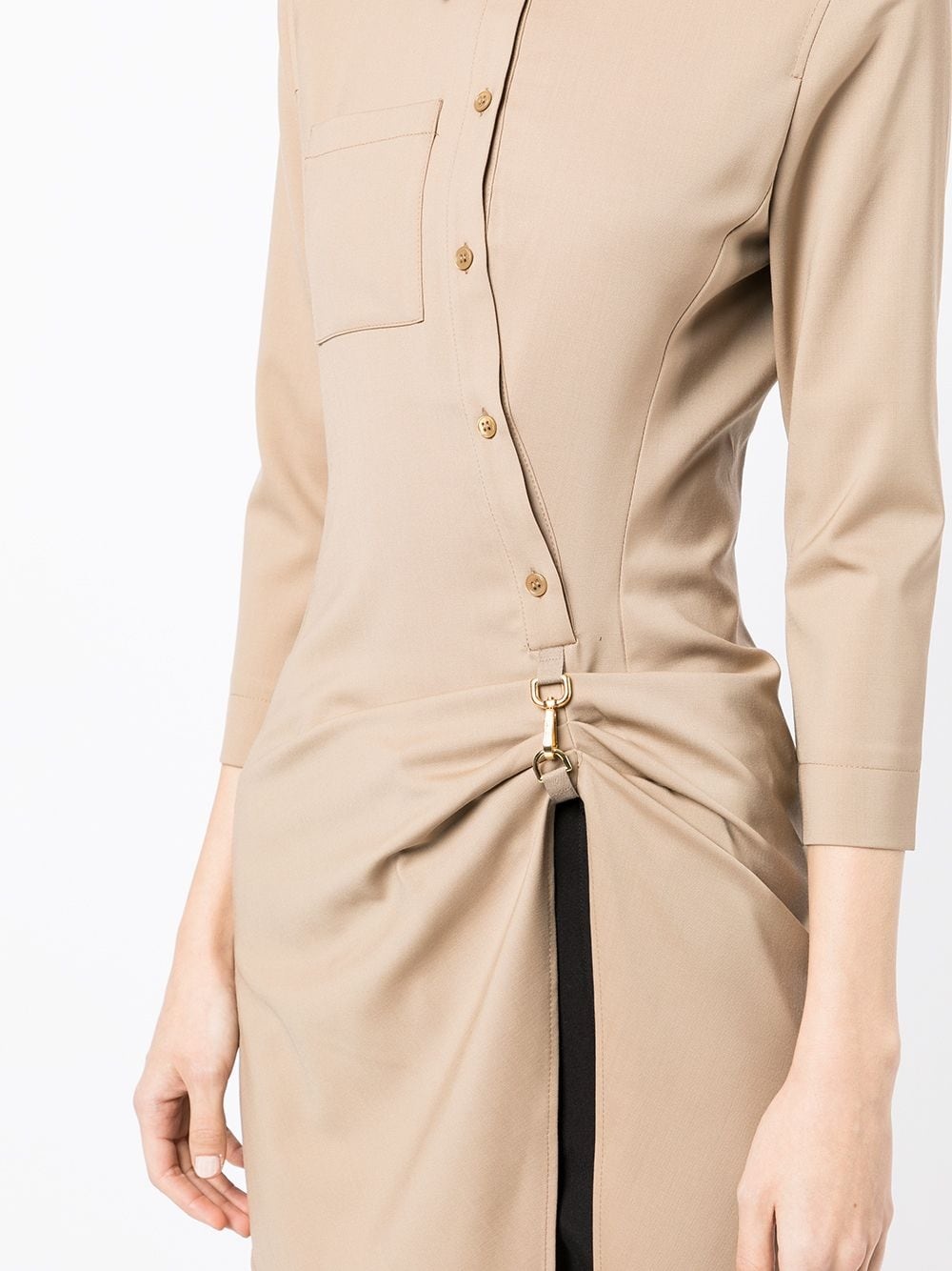 ruched long-sleeved top - 9