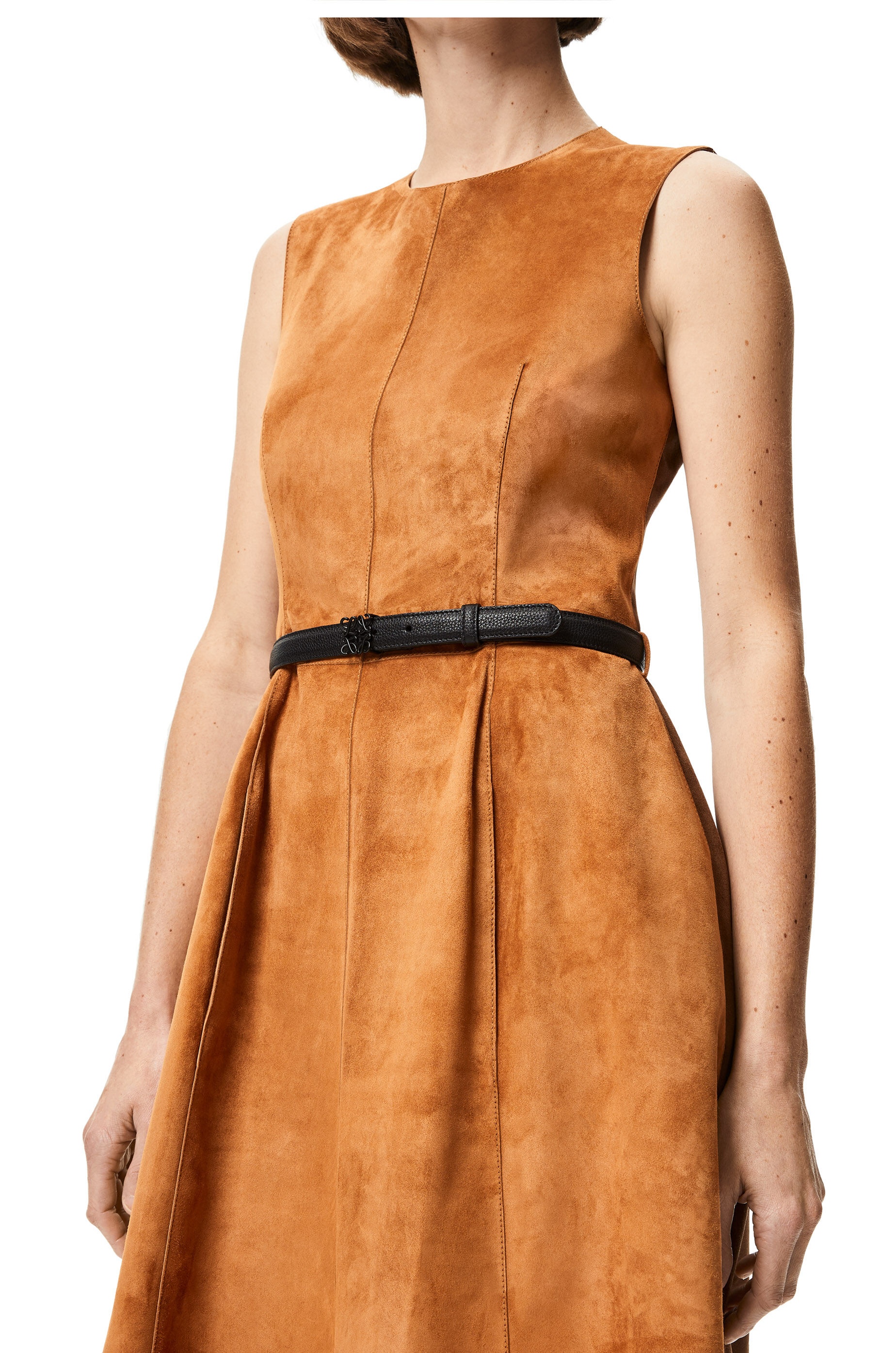 Anagram belt in grained calfskin - 2