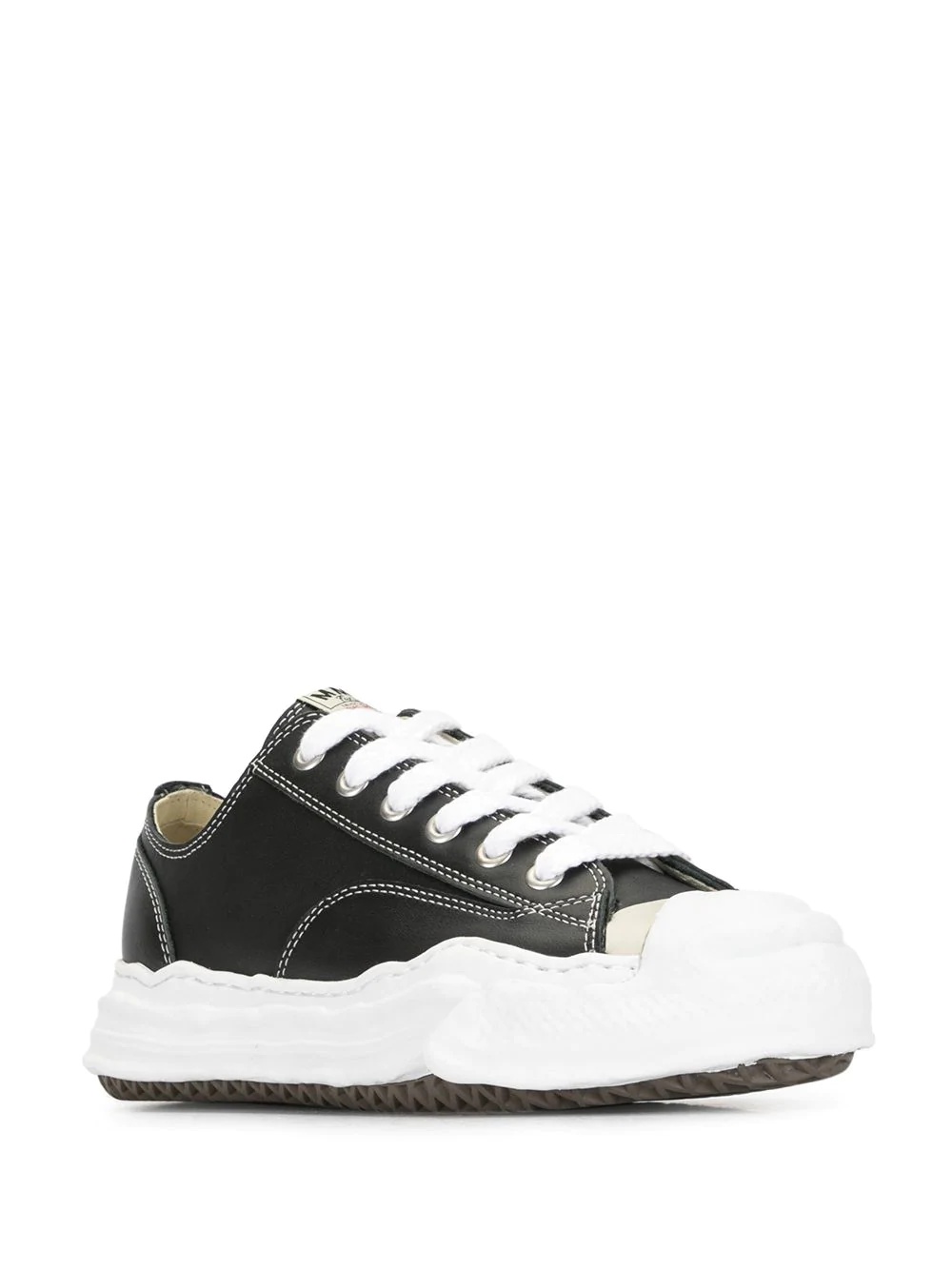 low-top lace-up sneakers - 3