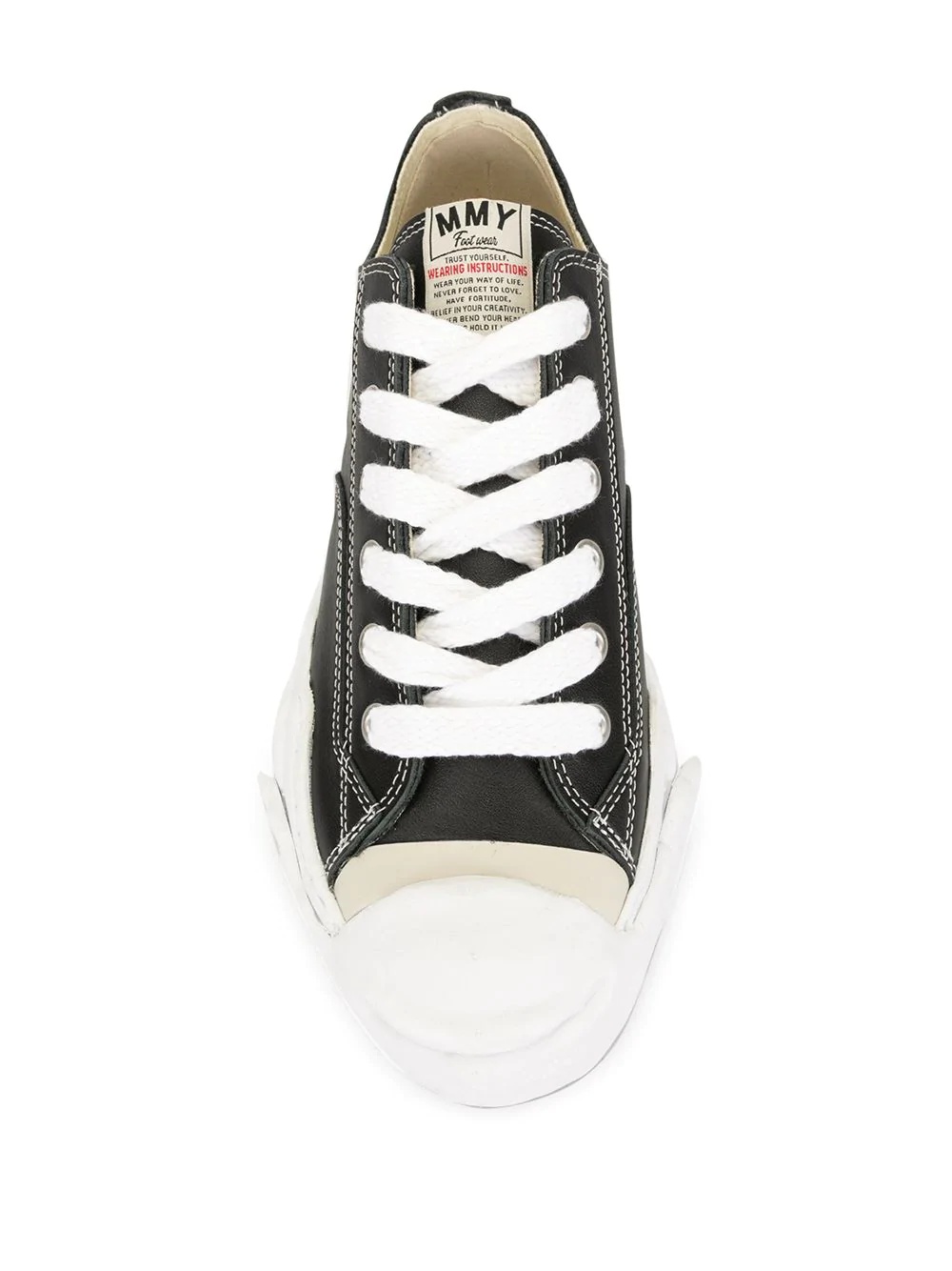 low-top lace-up sneakers - 7