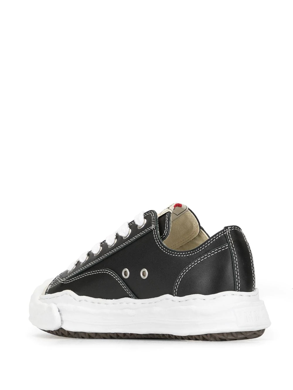 low-top lace-up sneakers - 5