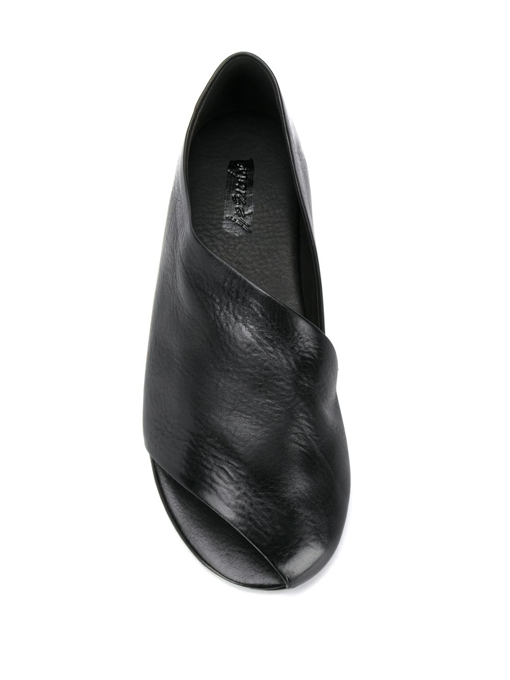 asymmetric leather sandals - 7