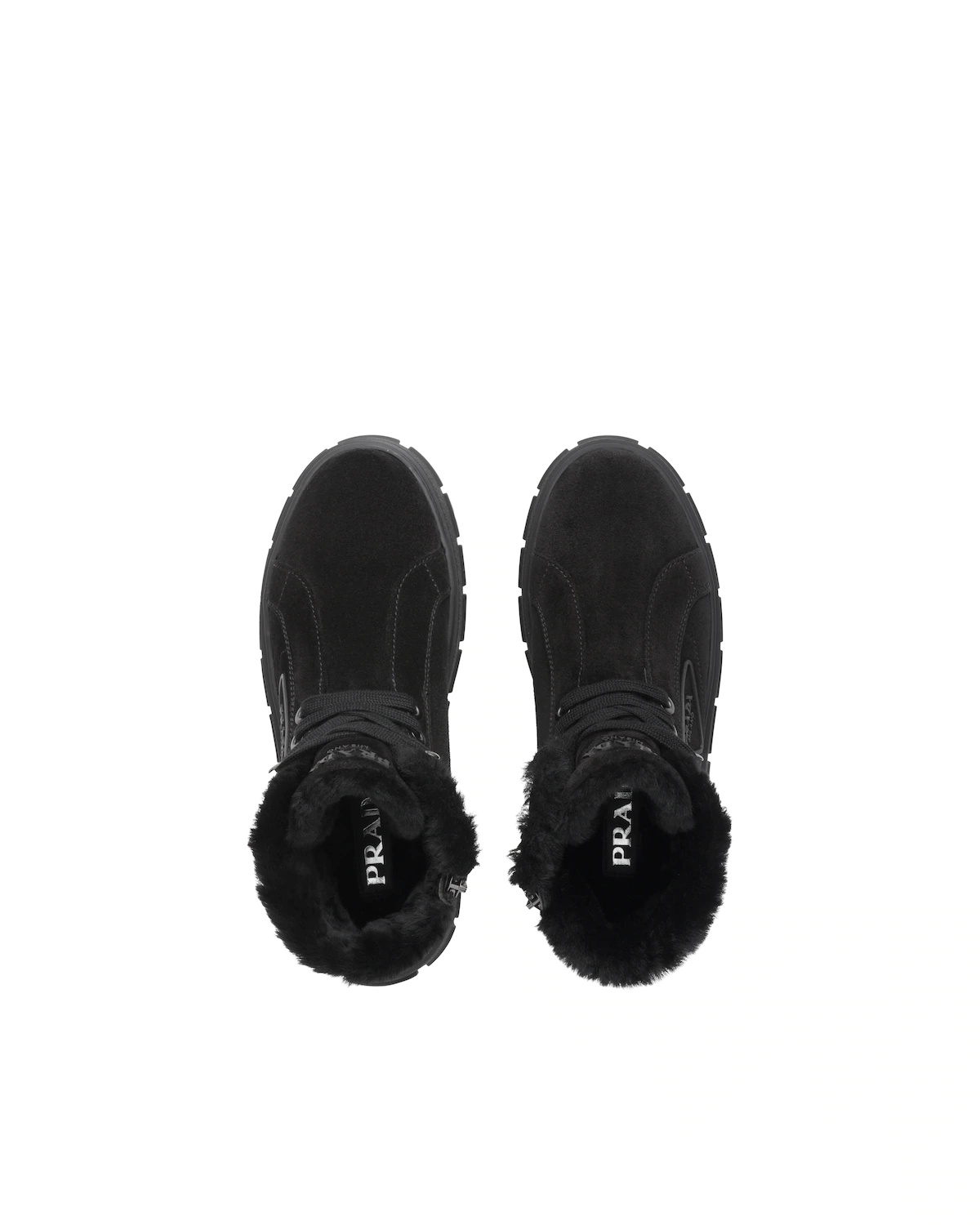 Lace-up suede booties - 3