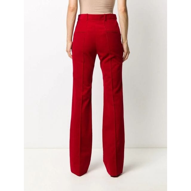 Cotton-corduroy flared pants - 7