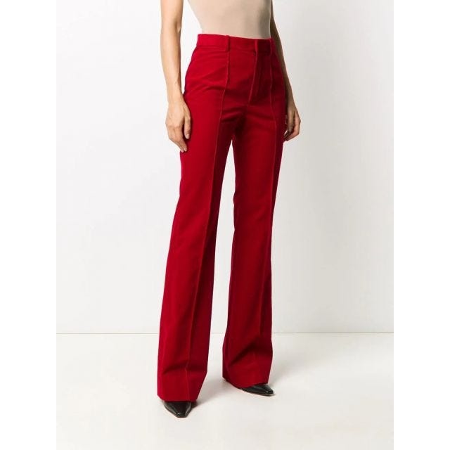 Cotton-corduroy flared pants - 5