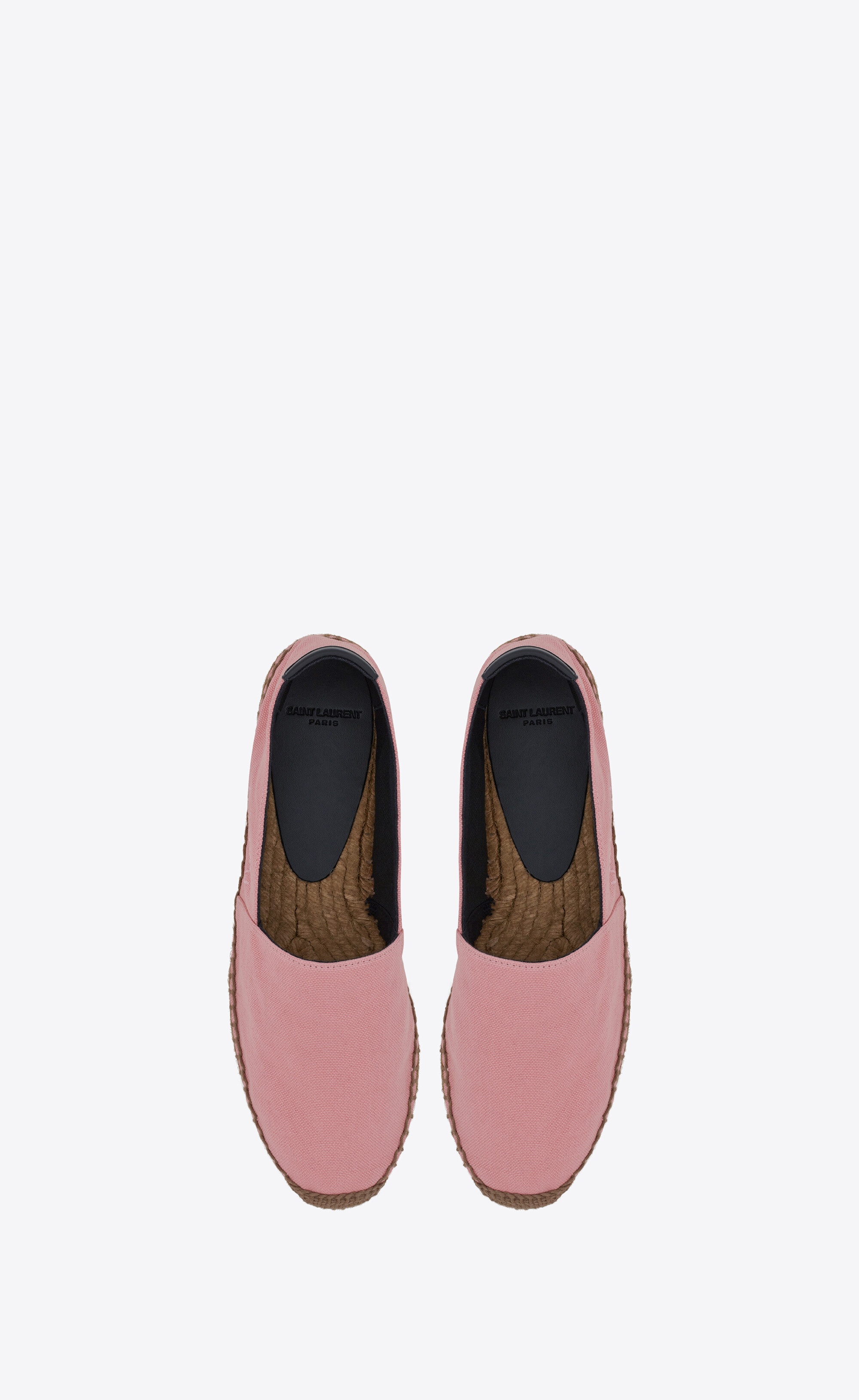 saint laurent embroidered espadrilles in canvas - 3