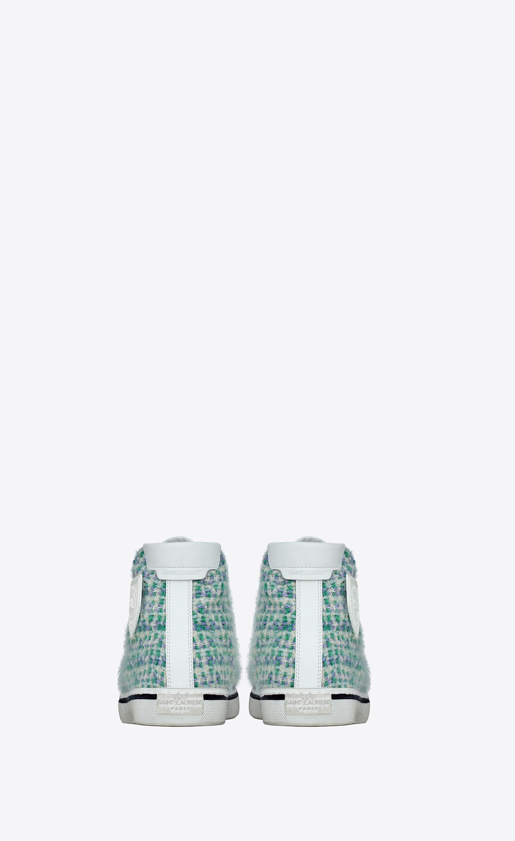 bedford sneakers in tweed and leather - 5