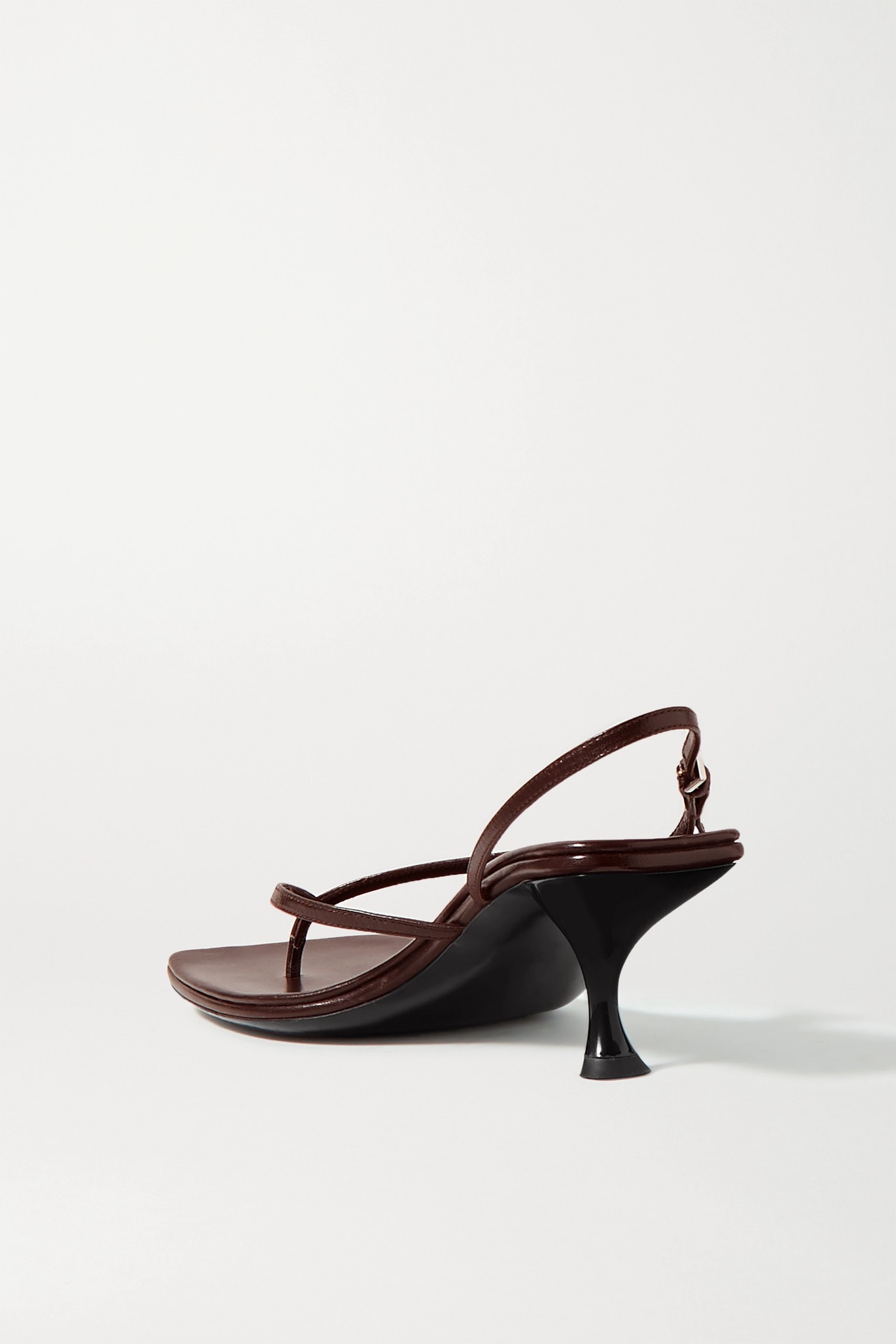 Constance leather slingback sandals - 5