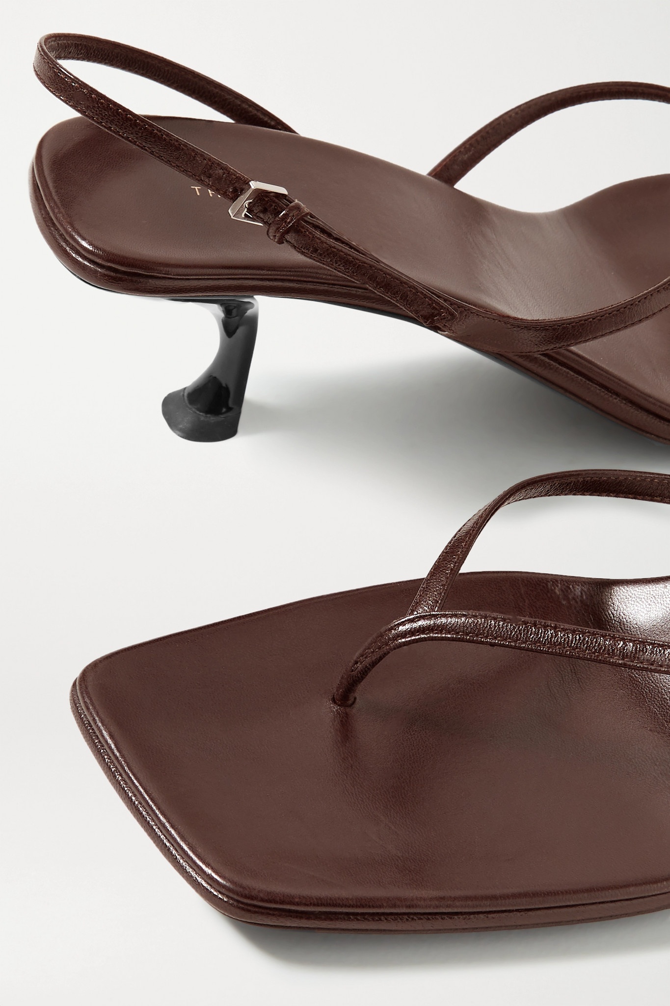 Constance leather slingback sandals - 7