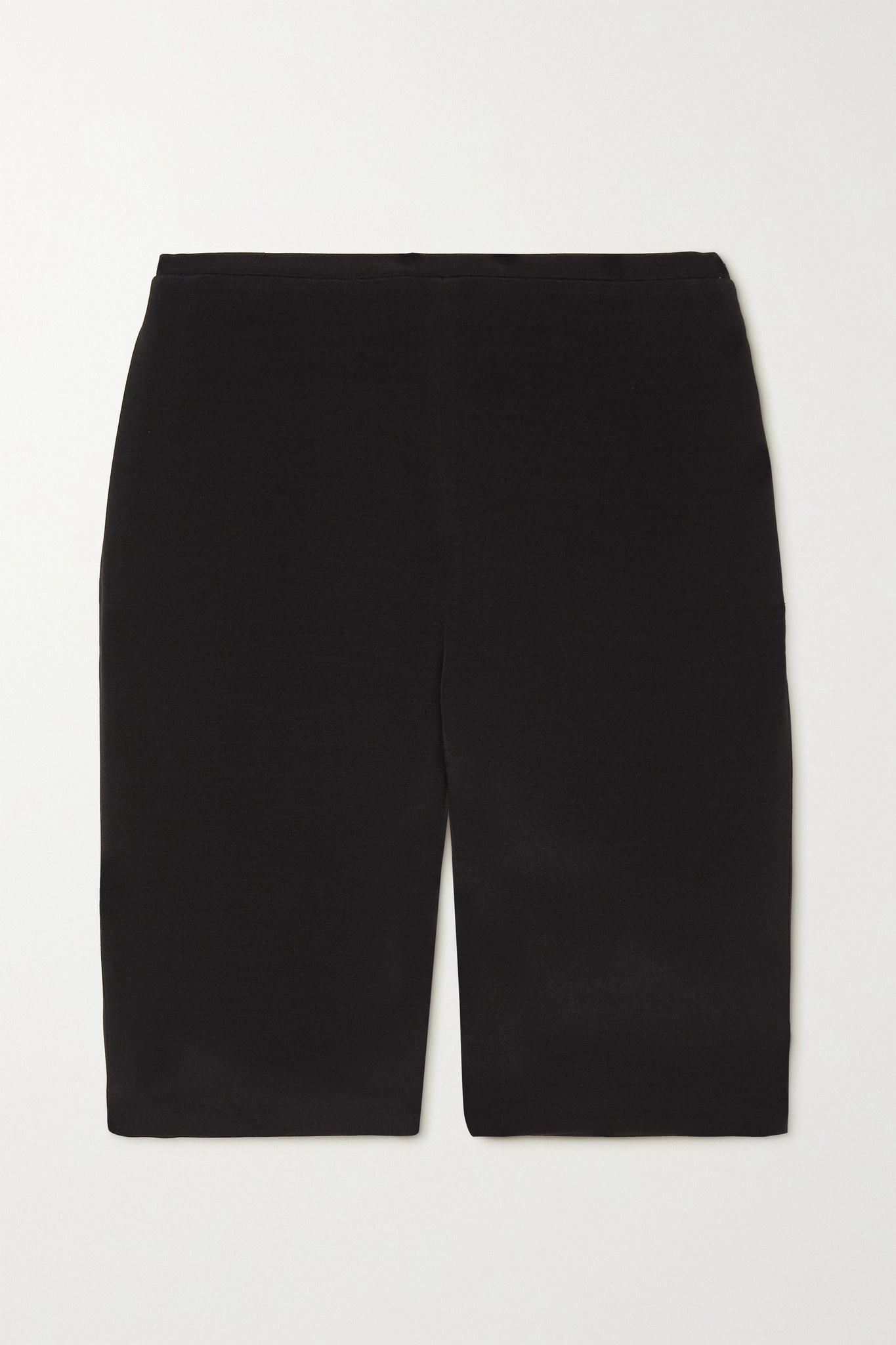 Wool-blend crepe shorts - 1
