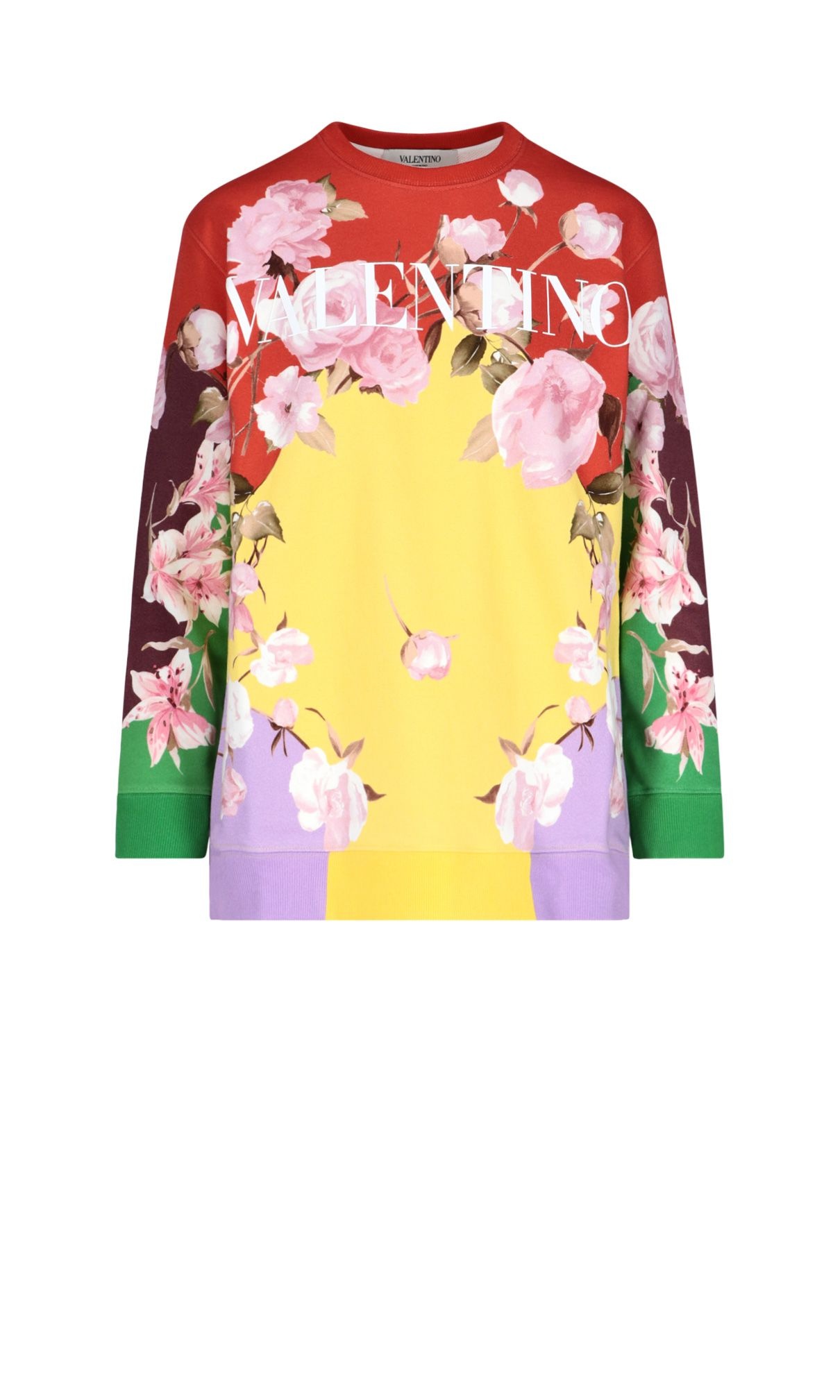 FLORAL LOGO SWEATSHIRT - 1