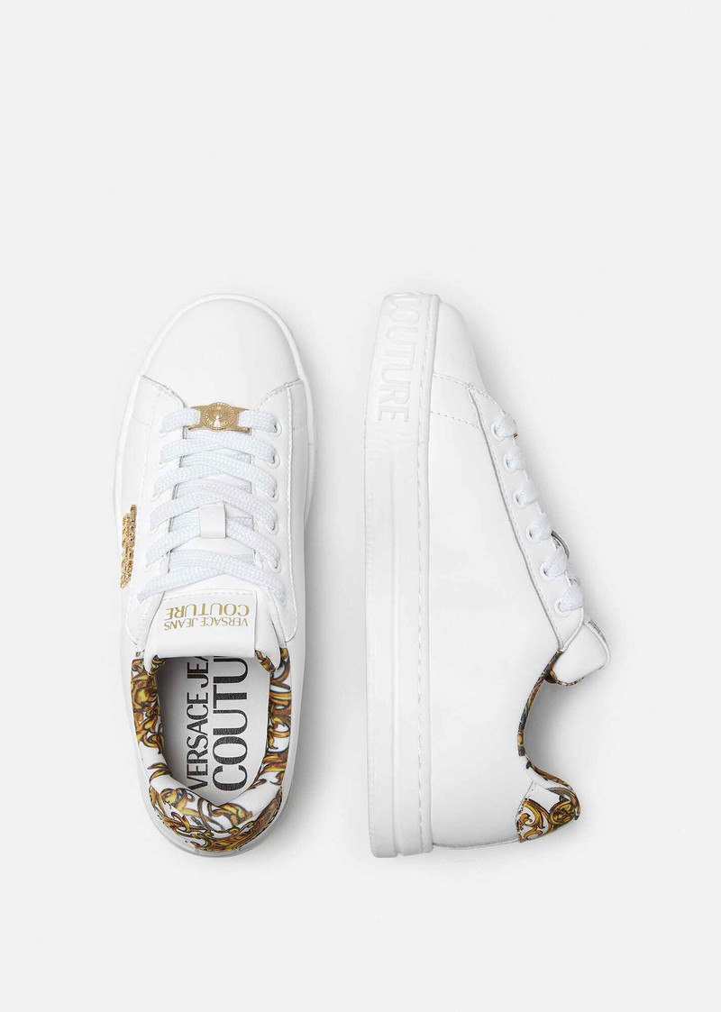 VERSACE JEANS COUTURE Court 88 Regalia Baroque Accent Sneakers outlook