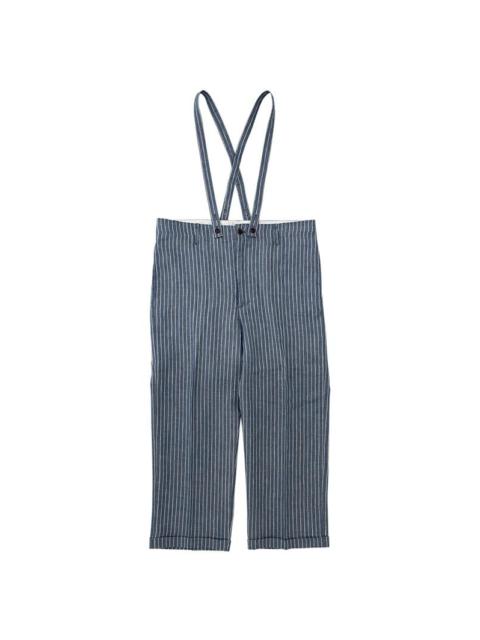 visvim JUMBO PASTORAL PANTS STRIPES W NAVY