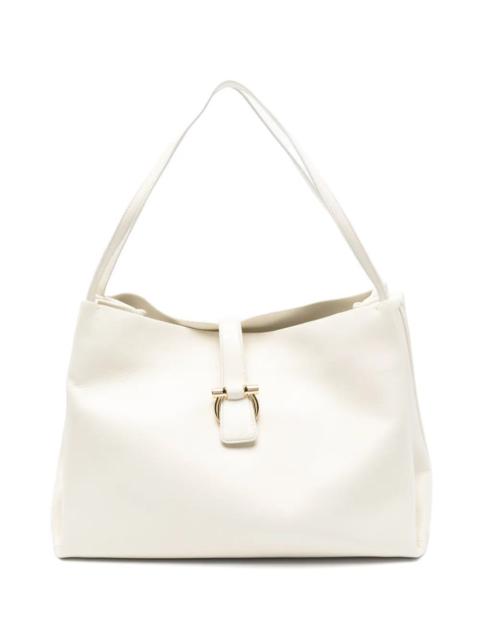 FERRAGAMO BUCKLE-DETAIL MEDIUM SHOULDER BAG