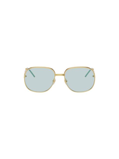 CASABLANCA Gold Square Sunglasses