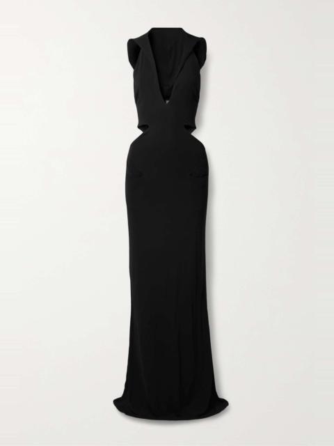 TOM FORD Hooded cutout stretch-jersey maxi dress