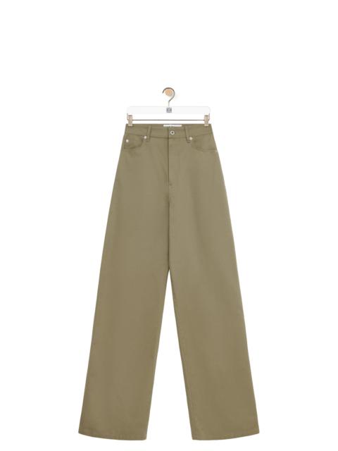 High waisted trousers in cotton